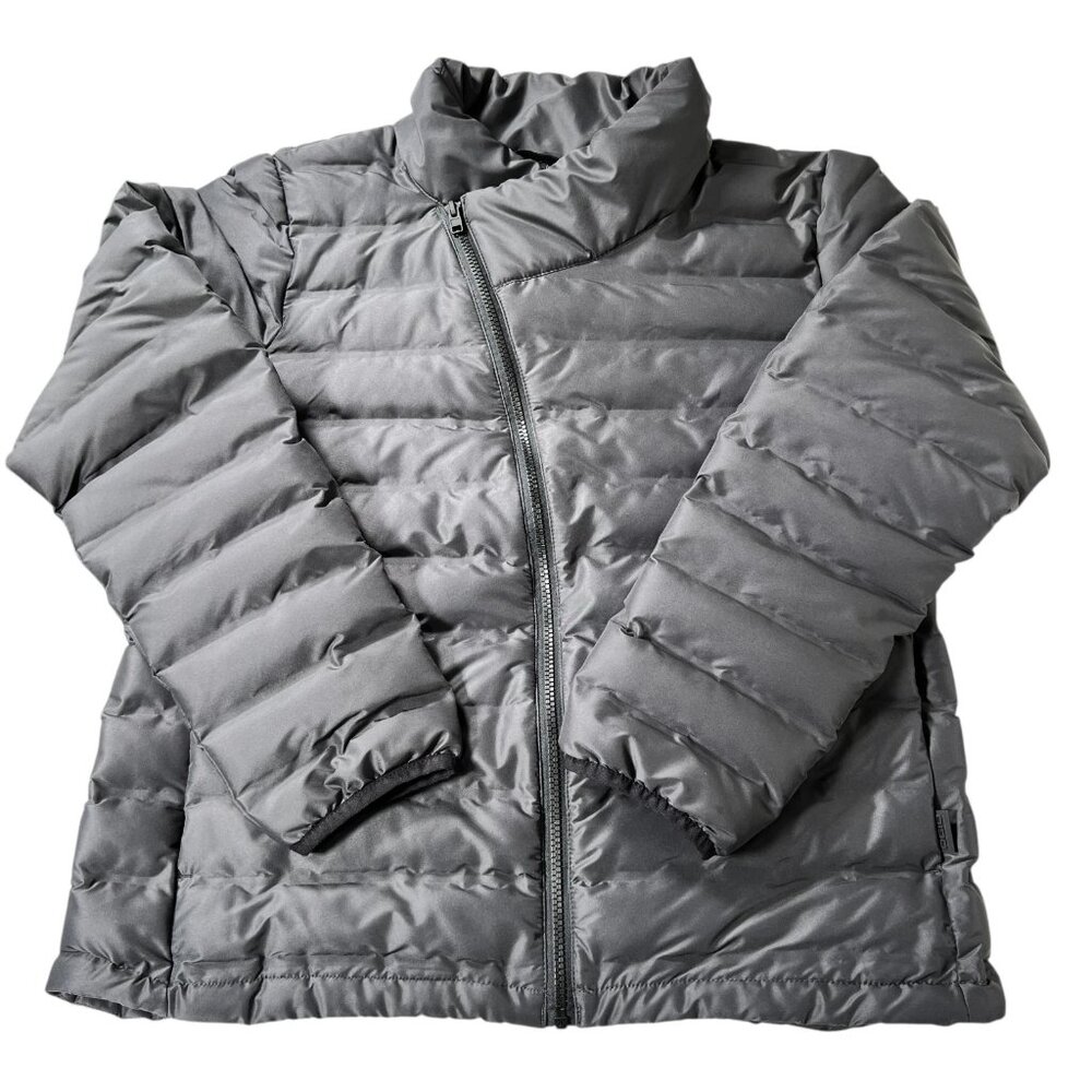 Ogio Womens Gray Street Puffy Down Insulated Full Zip Coat Jacket Size Large